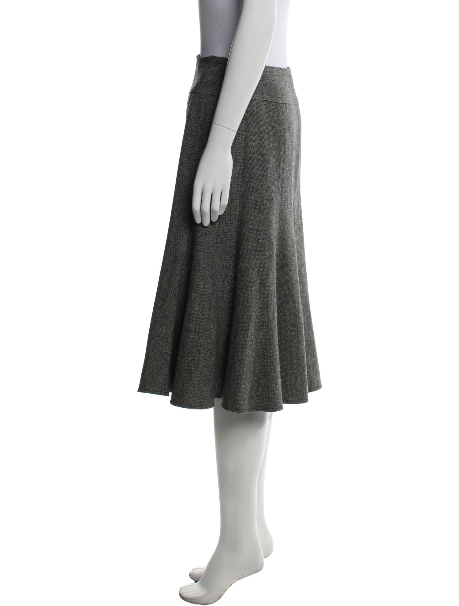Weekend Max Mara Virgin Wool Knee-Length Skirt