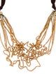 Weekend Max Mara Bead & Ribbon Collar Necklace
