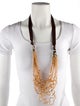 Weekend Max Mara Bead & Ribbon Collar Necklace