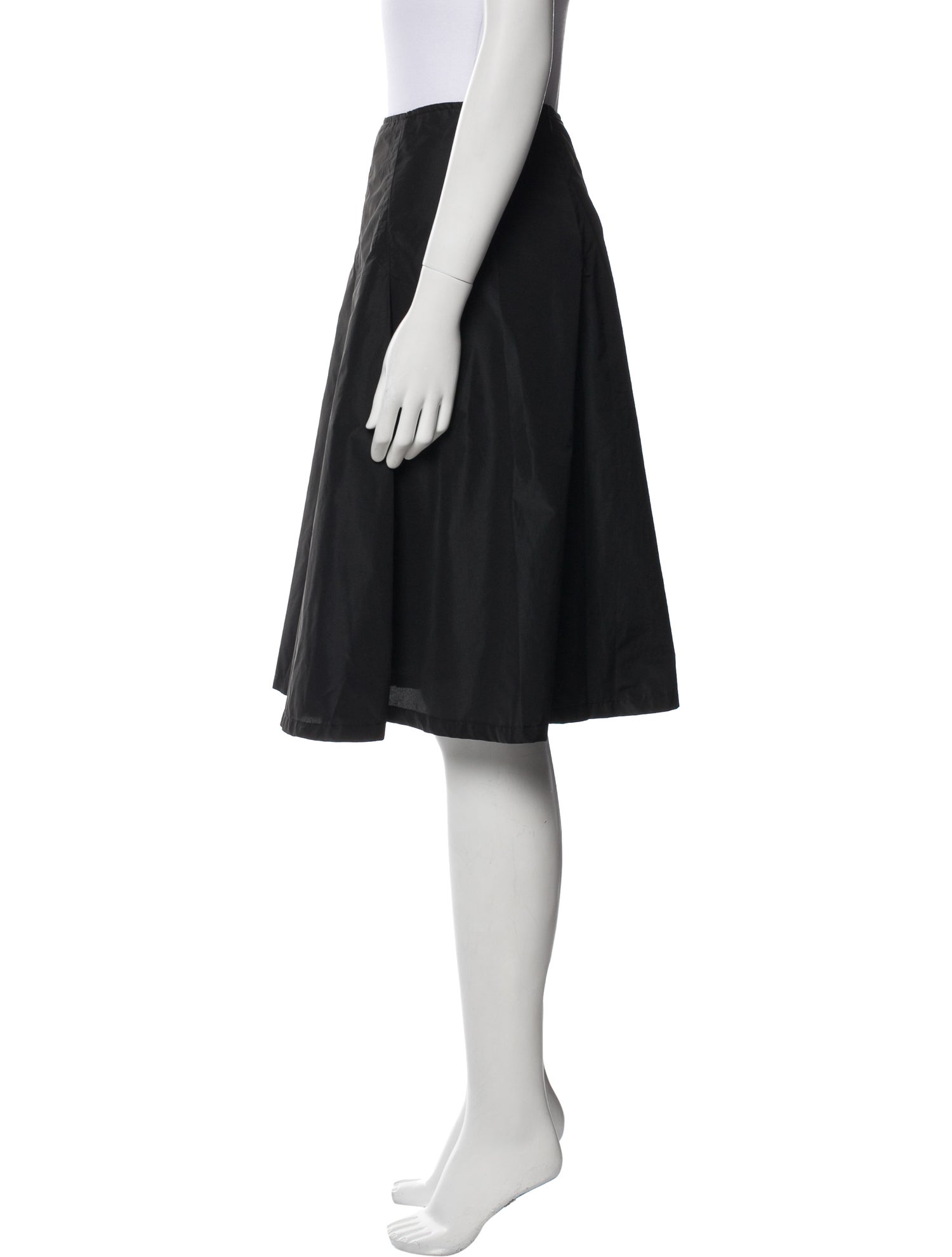 Weekend Max Mara Pleated Accents Knee-Length Skirt