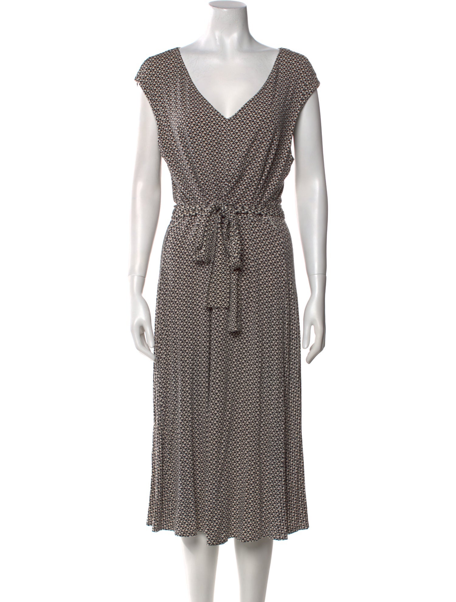 Weekend Max Mara Polka Dot Print Midi Length Dress