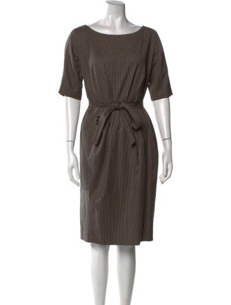 Weekend Max Mara Virgin Wool Knee-Length Dress