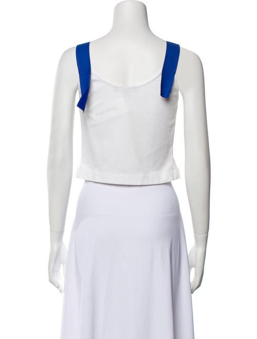 Weekend Max Mara Square Neckline Sleeveless Crop Top