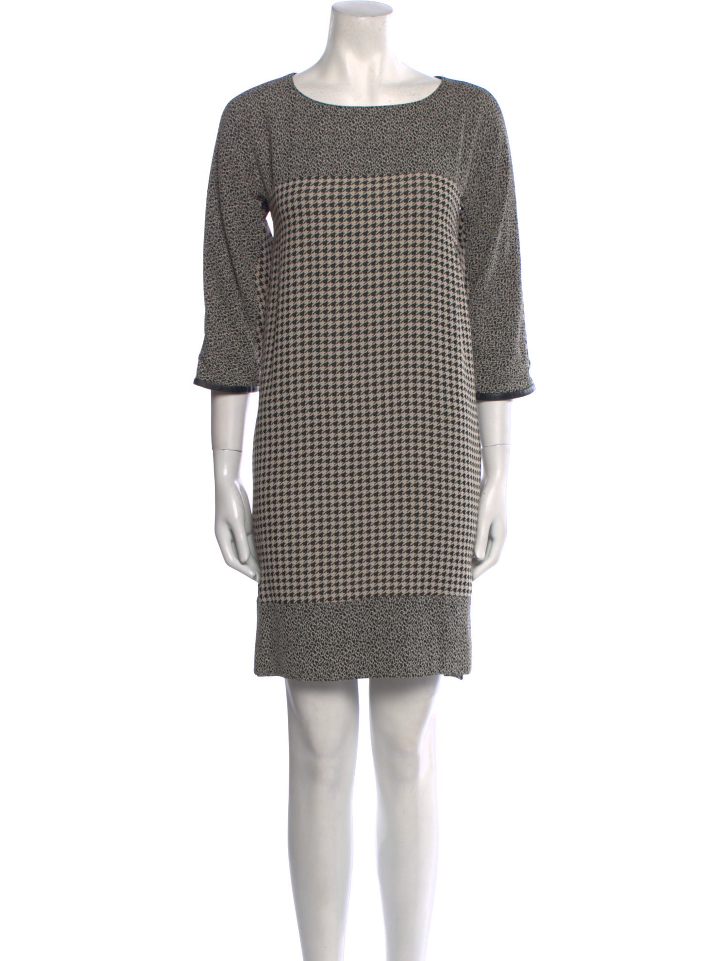 Weekend Max Mara Houndstooth Print Mini Dress