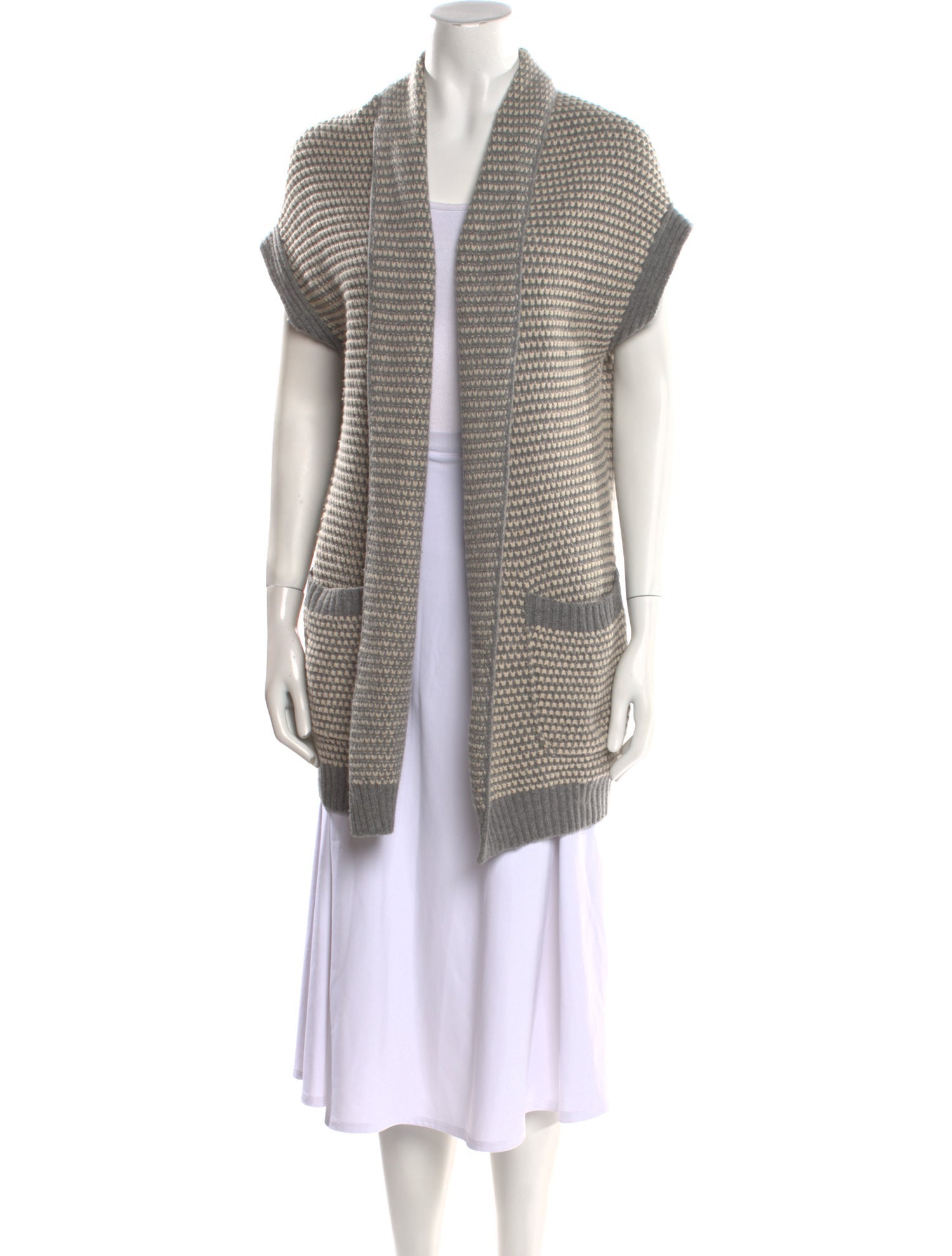 Weekend Max Mara Striped Open Front Sweater