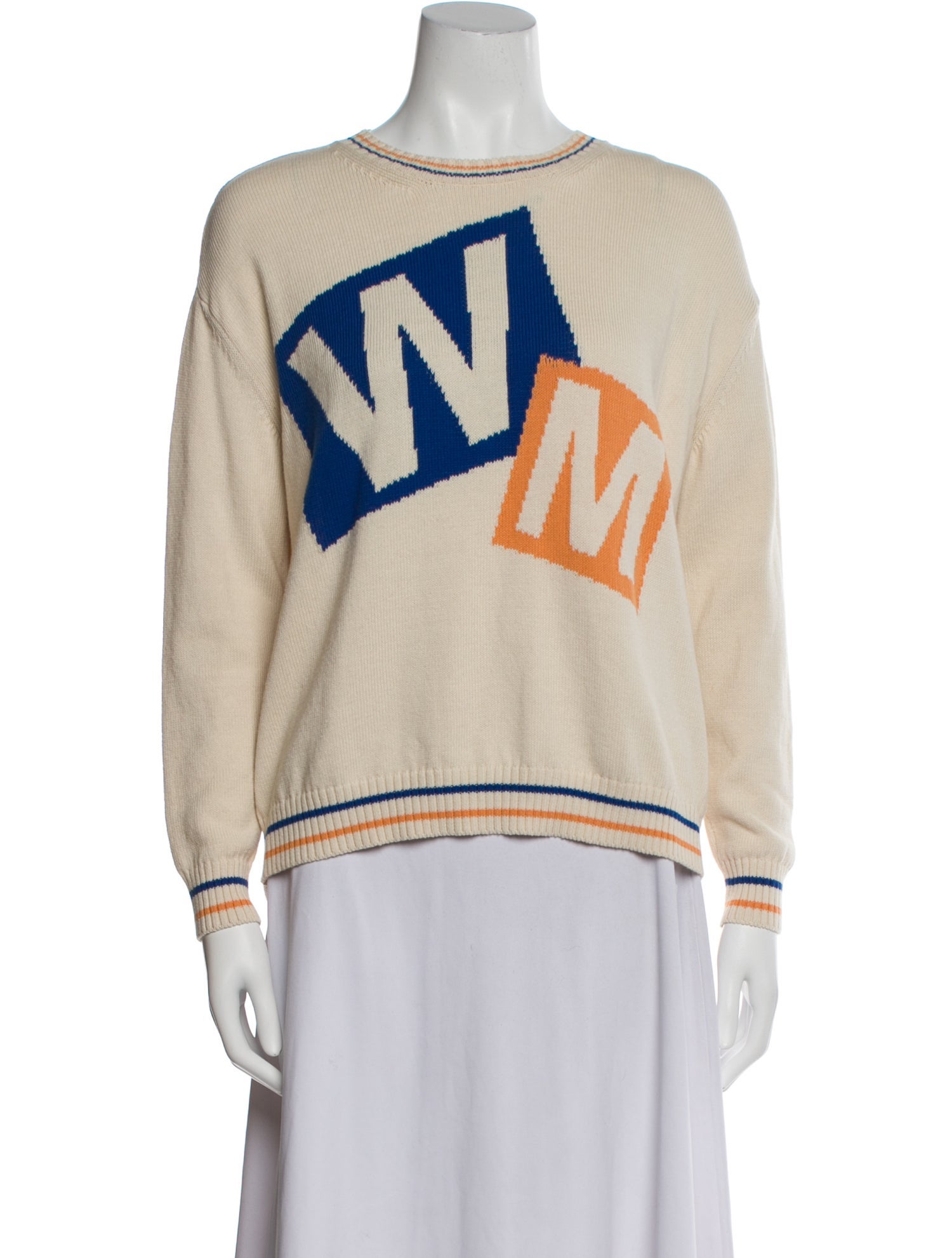 Weekend Max Mara Graphic Print Crew Neck Sweater