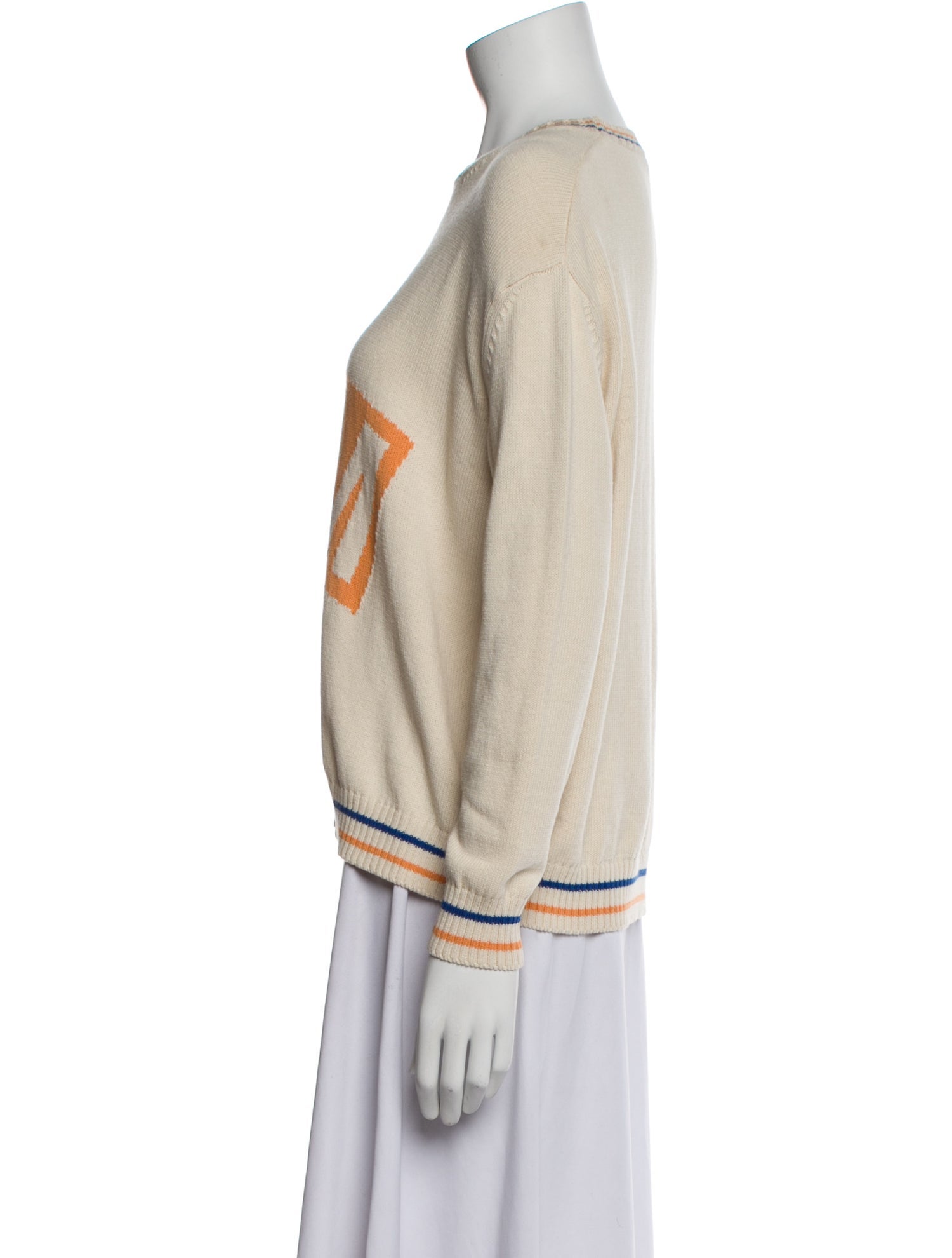 Weekend Max Mara Graphic Print Crew Neck Sweater