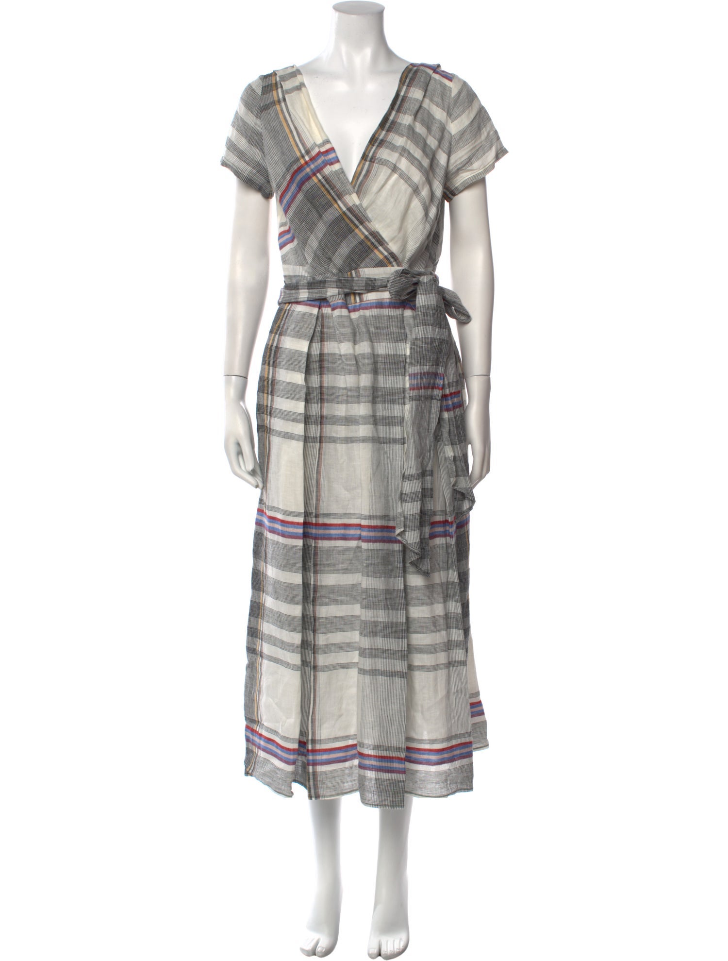 Weekend Max Mara Plaid Print Long Dress