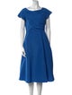 Weekend Max Mara Bateau Neckline Midi Length Dress
