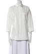 Weekend Max Mara Three-Quarter Sleeve Button-Up Top