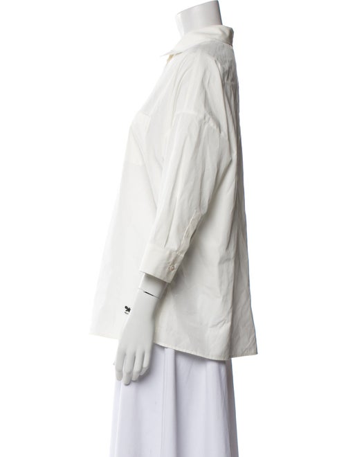 Weekend Max Mara Three-Quarter Sleeve Button-Up Top