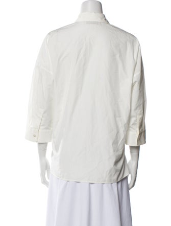 Weekend Max Mara Three-Quarter Sleeve Button-Up Top