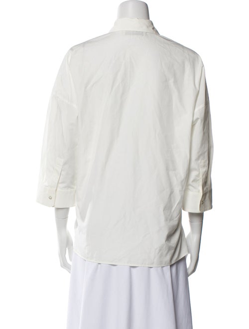 Weekend Max Mara Three-Quarter Sleeve Button-Up Top