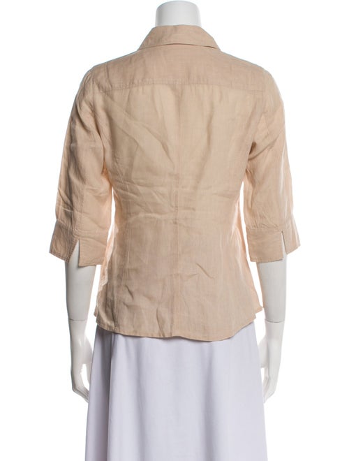 Weekend Max Mara Three-Quarter Sleeve Button-Up Top