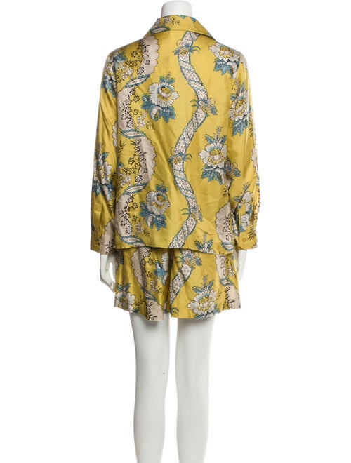 Weekend Max Mara Silk Printed Pant Set
