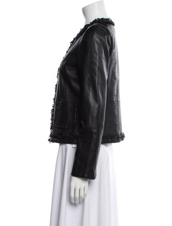 Weekend Max Mara Leather Biker Jacket