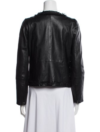 Weekend Max Mara Leather Biker Jacket