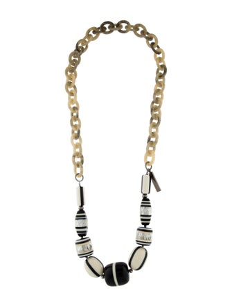 Weekend Max Mara Resin Long Bead Strand Necklace