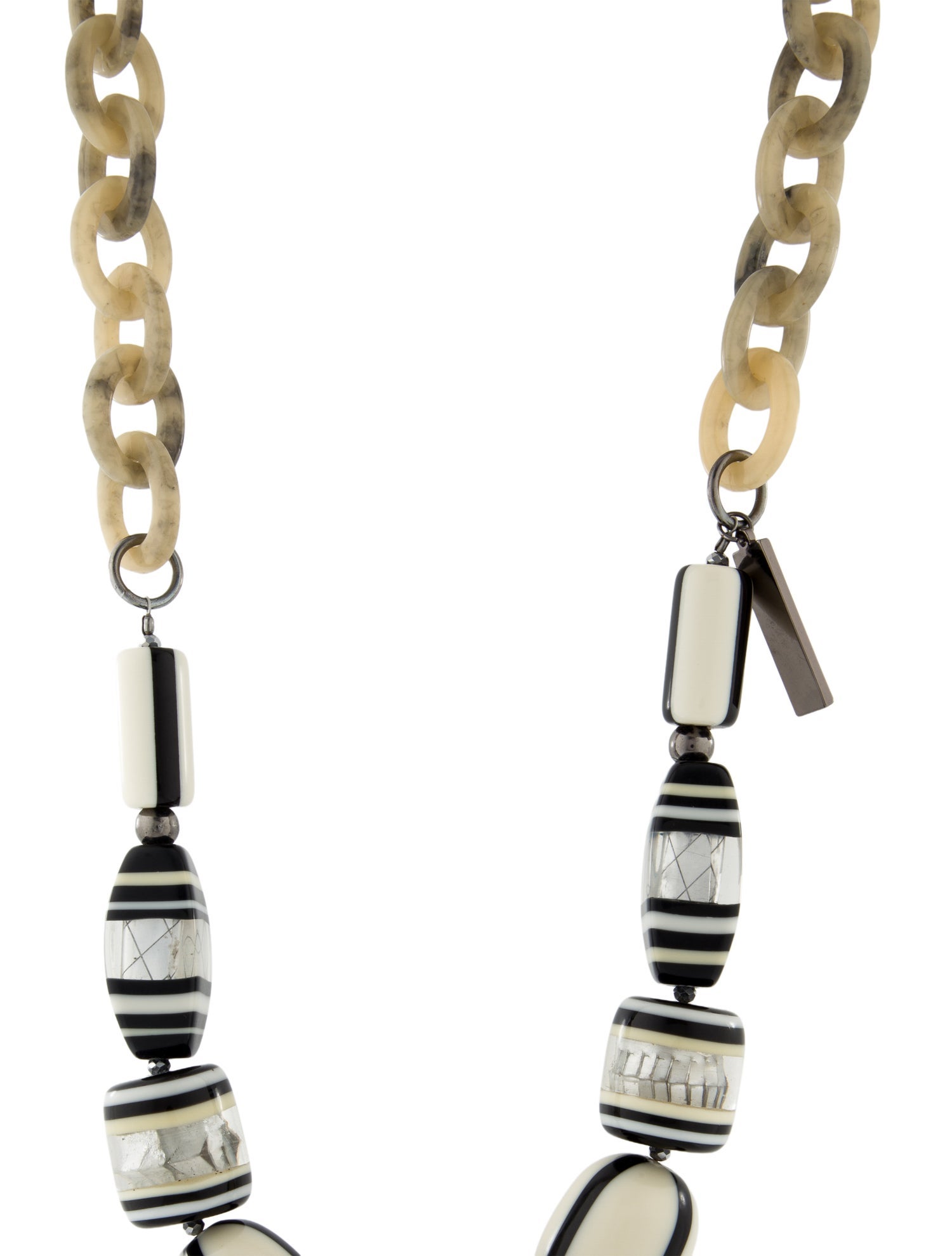 Weekend Max Mara Resin Long Bead Strand Necklace