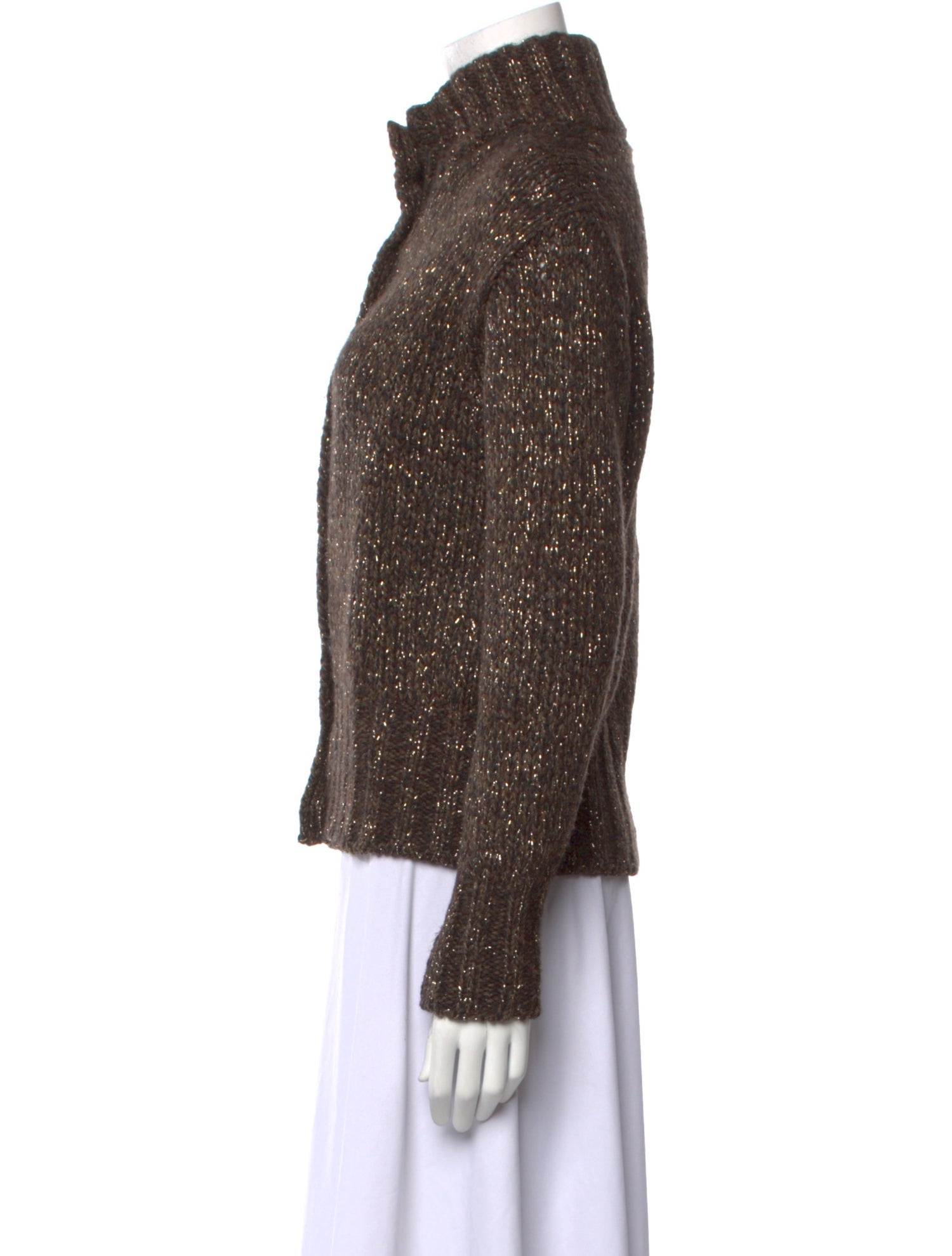 Weekend Max Mara Virgin Wool Mock Neck Sweater