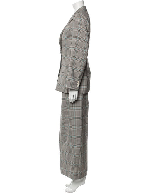 Weekend Max Mara Plaid Print Pantsuit