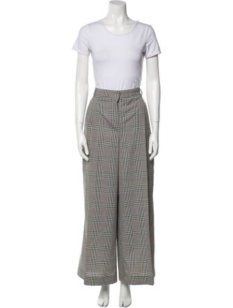 Weekend Max Mara Plaid Print Pantsuit