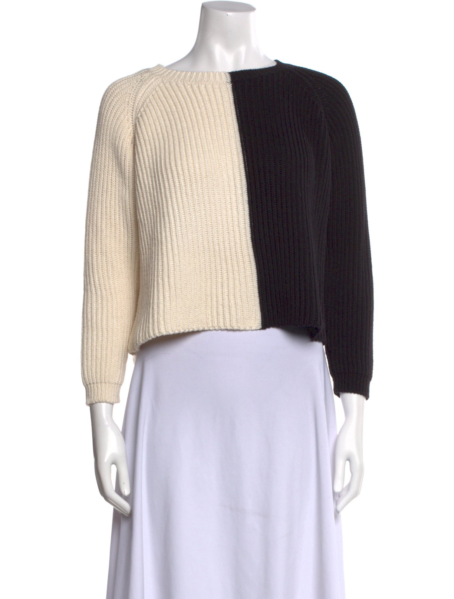 Weekend Max Mara Cashmere Colorblock Pattern Sweater