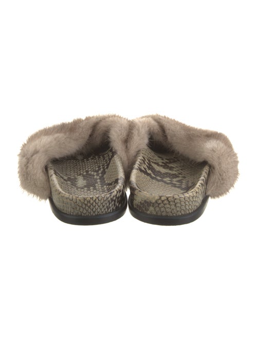 Weekend Max Mara Shearling Animal Print Slides