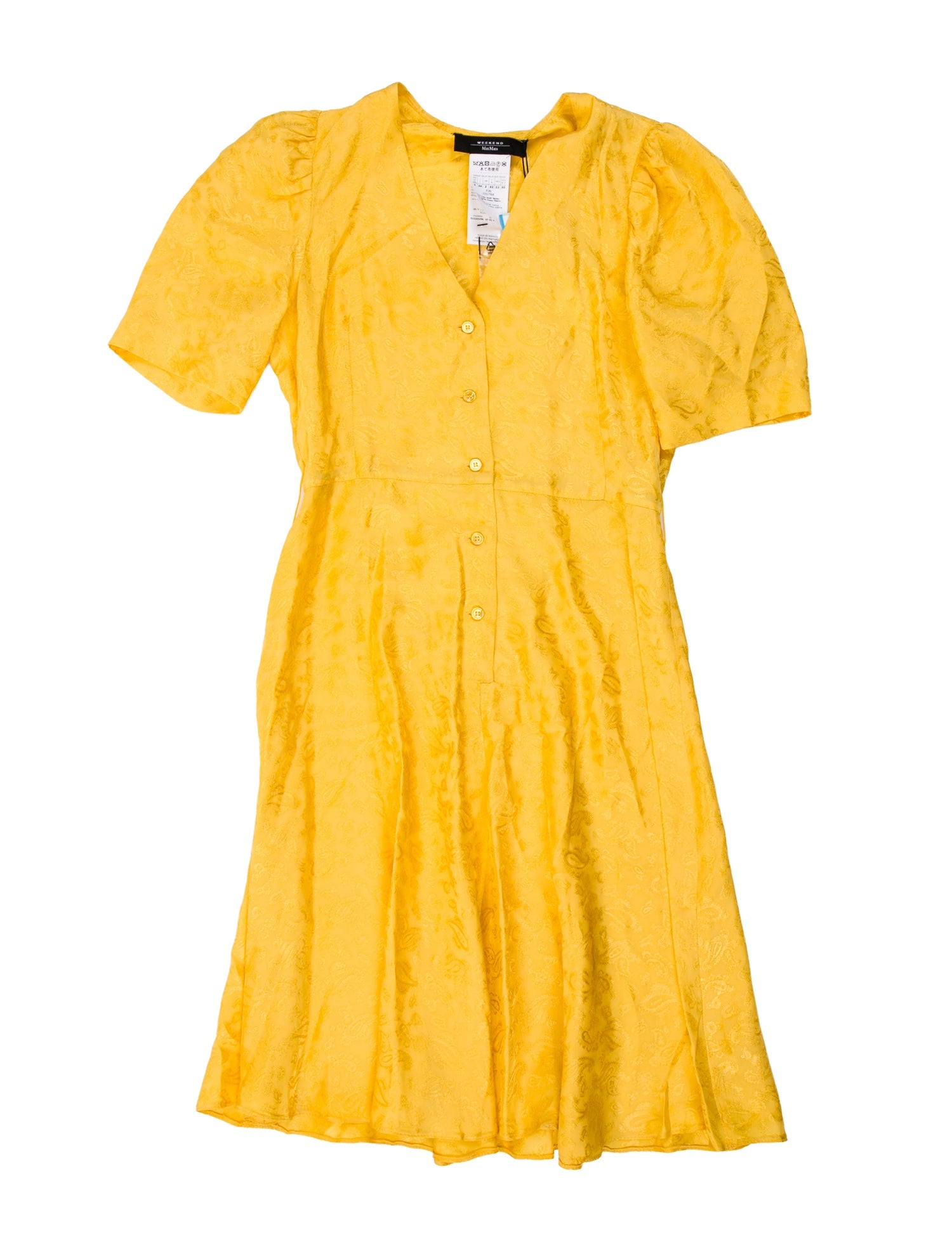 Weekend Max Mara V-Neck Mini Dress - Yellow Dresses, Clothing - WMAMX54061 | The RealReal Weekend Max Mara V-Neck Mini Dress - Yellow Dresses, Clothing - WMAMX54061 | The RealReal