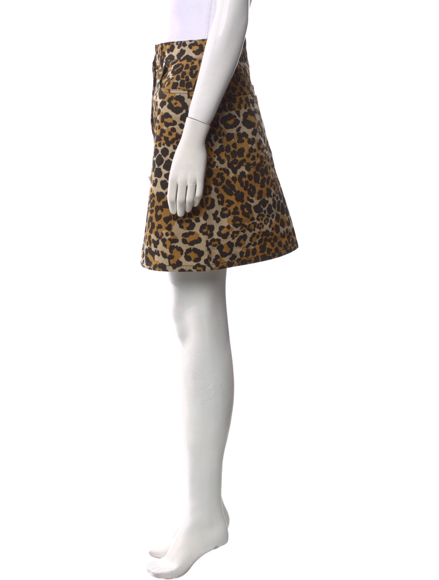 Weekend Max Mara Animal Print Mini Skirt