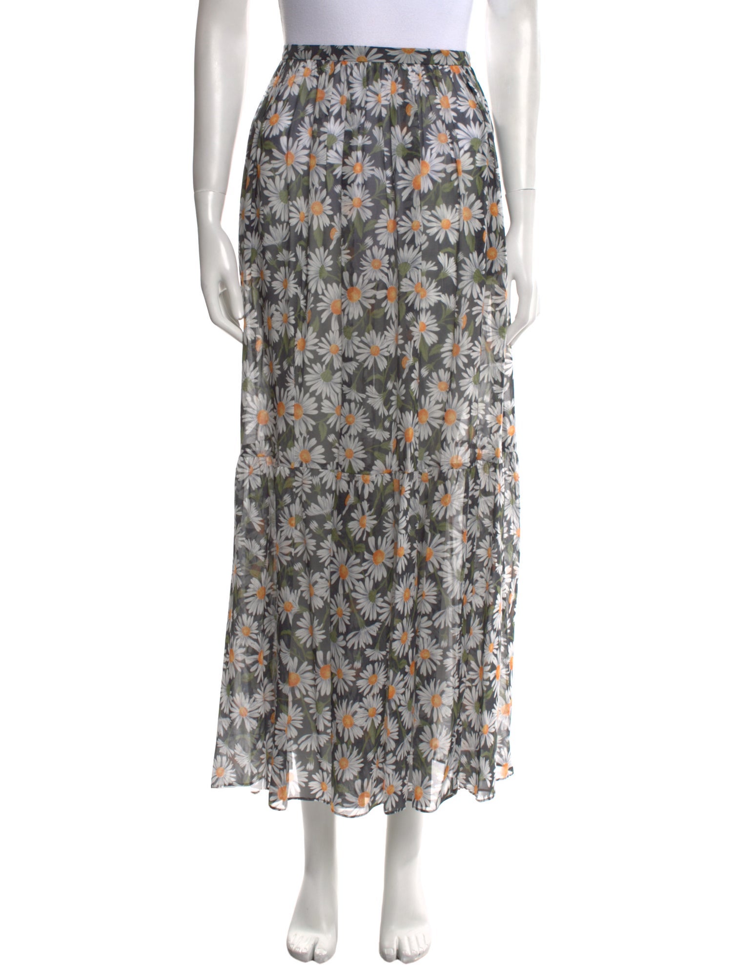 Weekend Max Mara Silk Midi Length Skirt w/ Tags