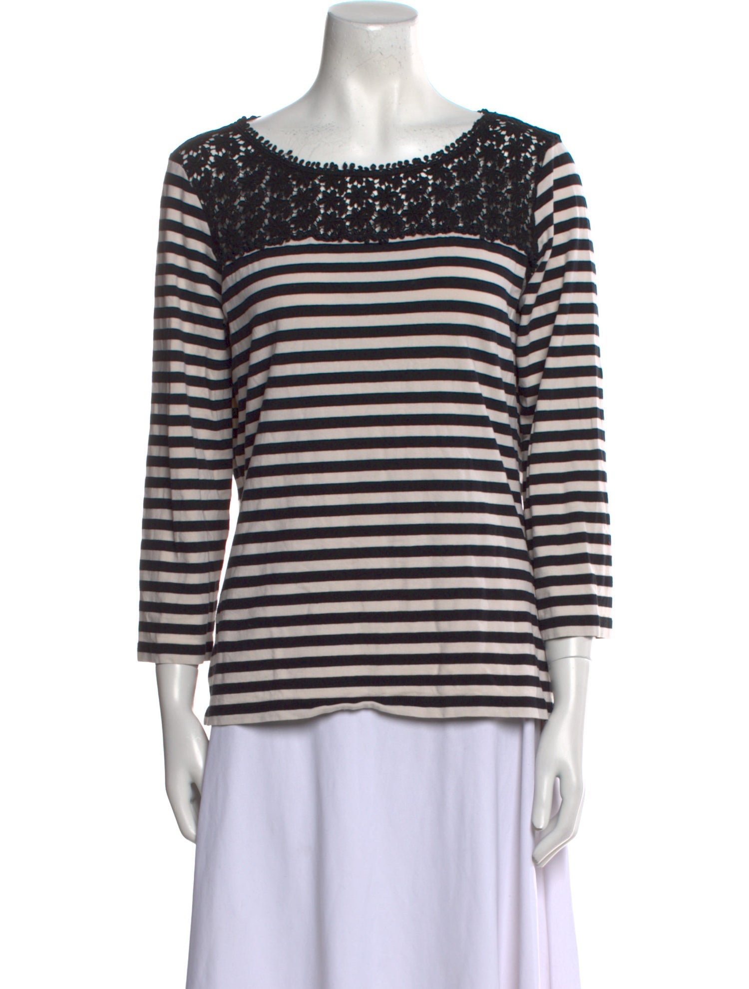 Weekend Max Mara Striped Bateau Neckline Top