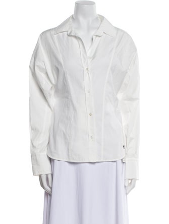 Weekend Max Mara Long Sleeve Button-Up Top