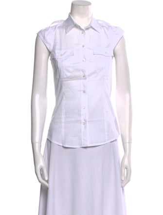 Weekend Max Mara Sleeveless Button-Up Top