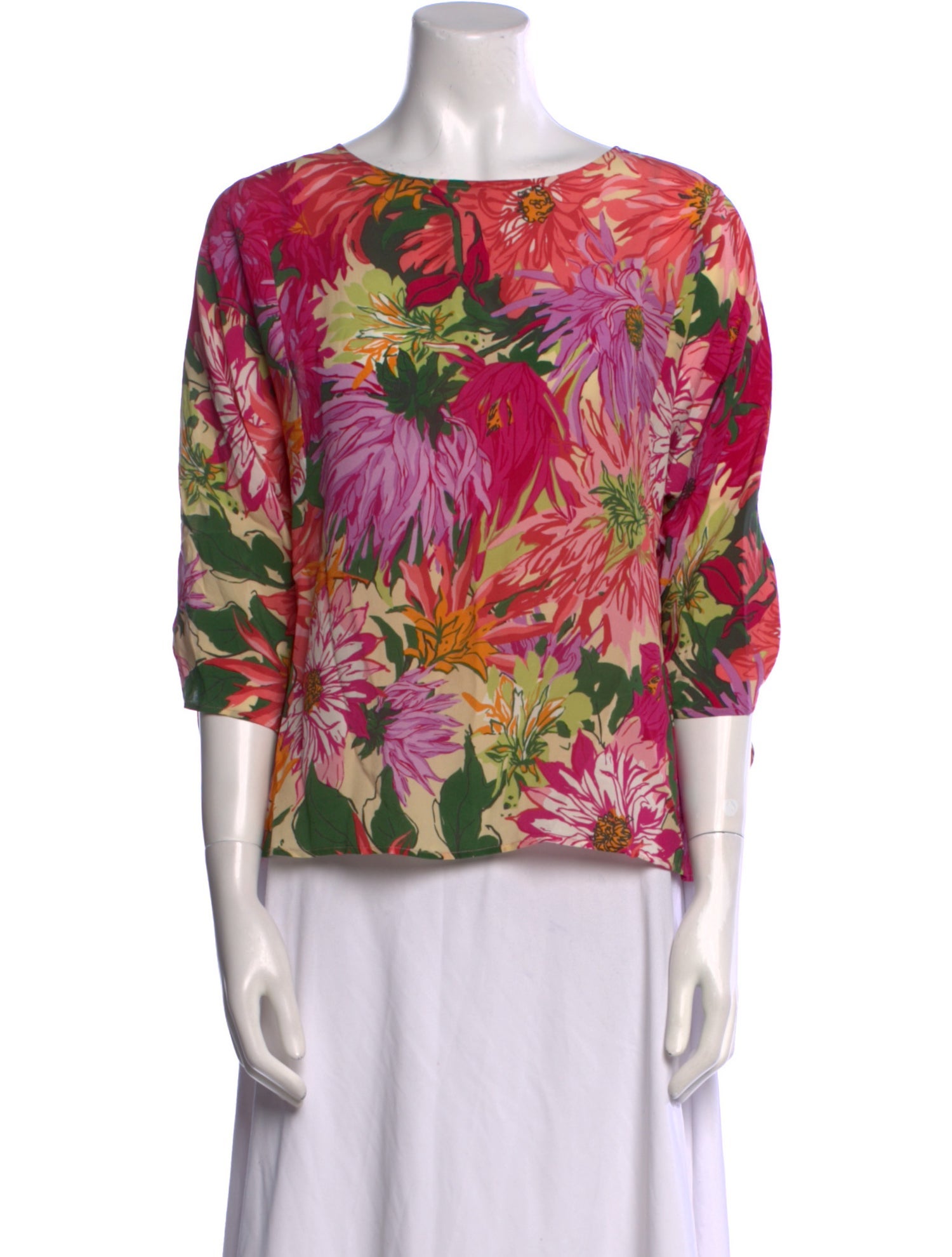 Weekend Max Mara Silk Floral Print Blouse
