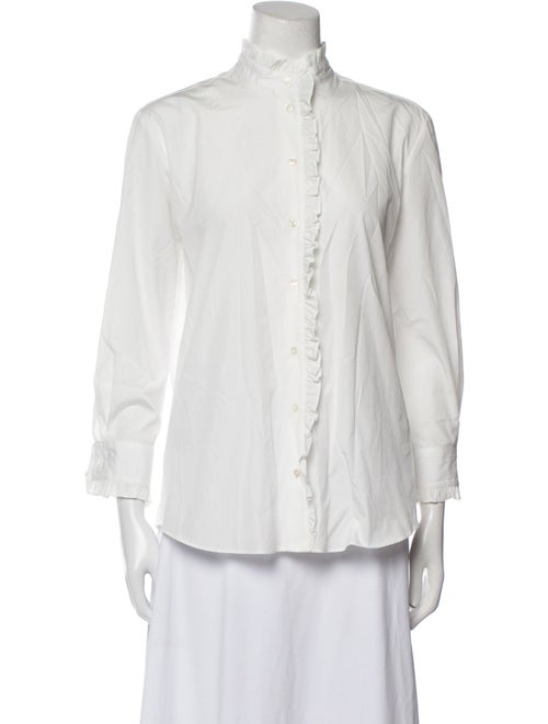 Weekend Max Mara Three-Quarter Sleeve Button-Up Top