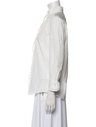 Weekend Max Mara Three-Quarter Sleeve Button-Up Top