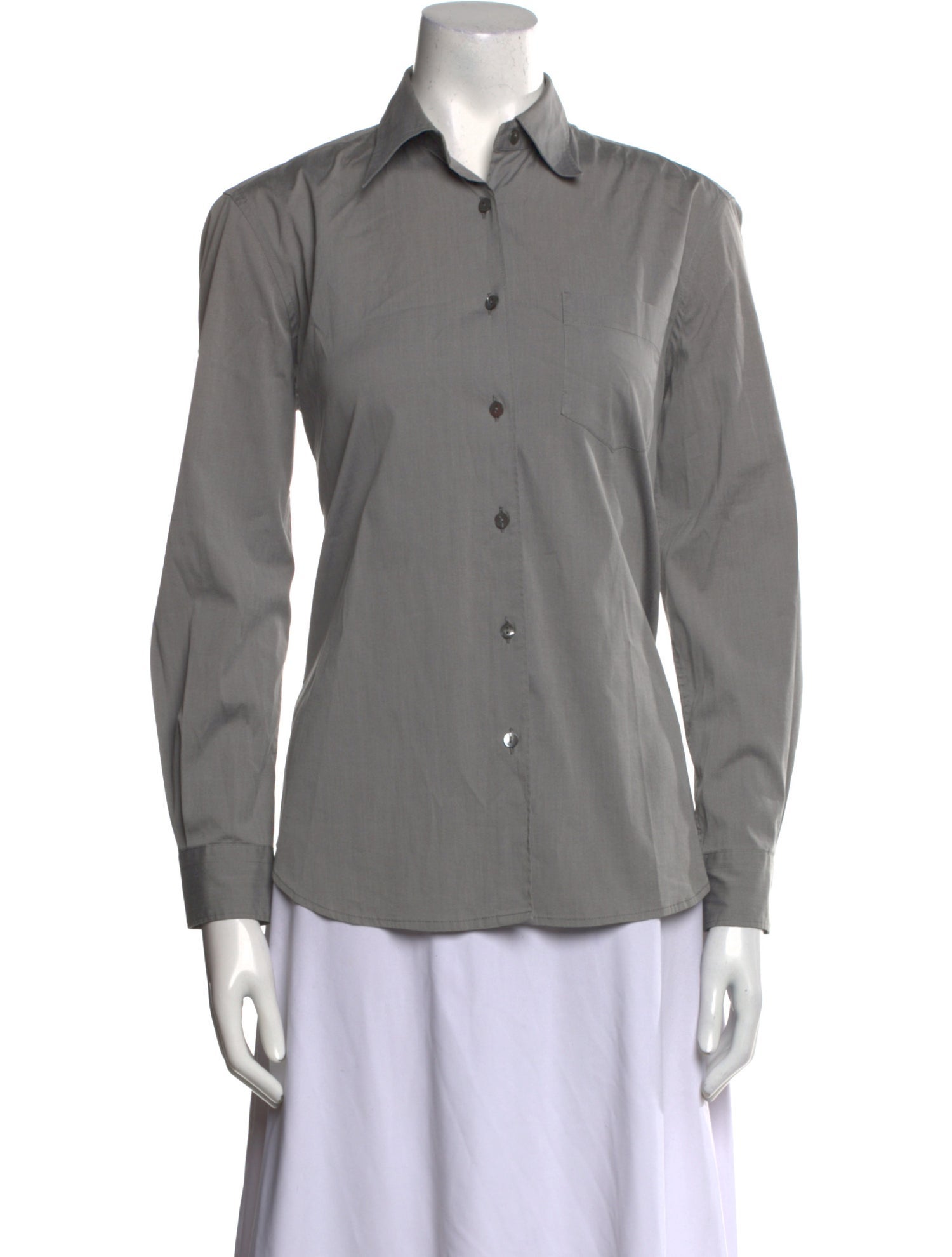 Weekend Max Mara Long Sleeve Button-Up Top