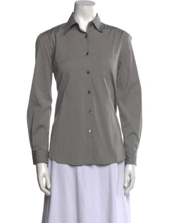 Weekend Max Mara Long Sleeve Button-Up Top