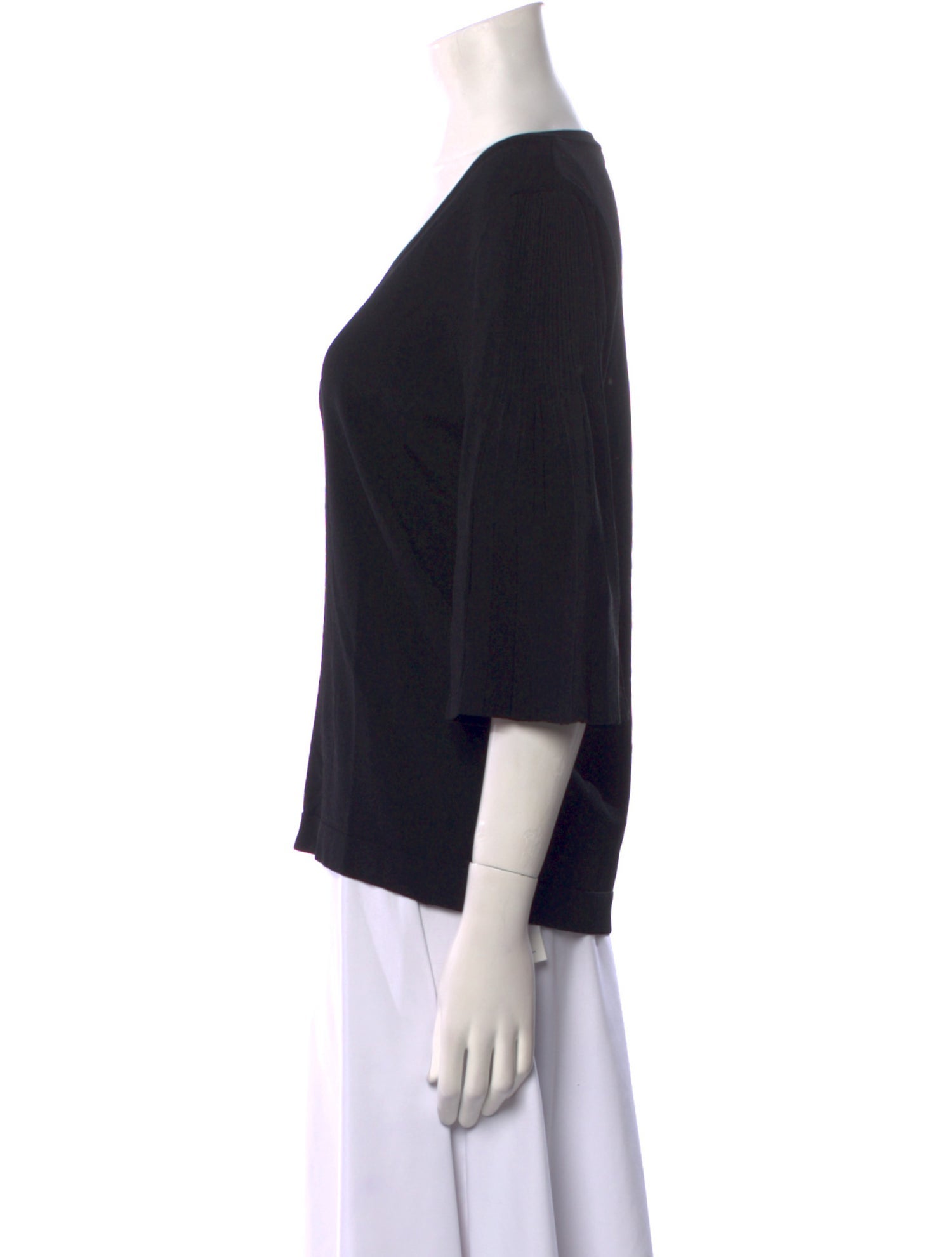 Weekend Max Mara V-Neck Three-Quarter Sleeve T-Shirt