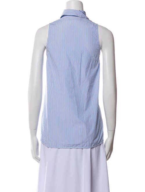 Weekend Max Mara Striped Sleeveless Button-Up Top