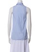 Weekend Max Mara Striped Sleeveless Button-Up Top