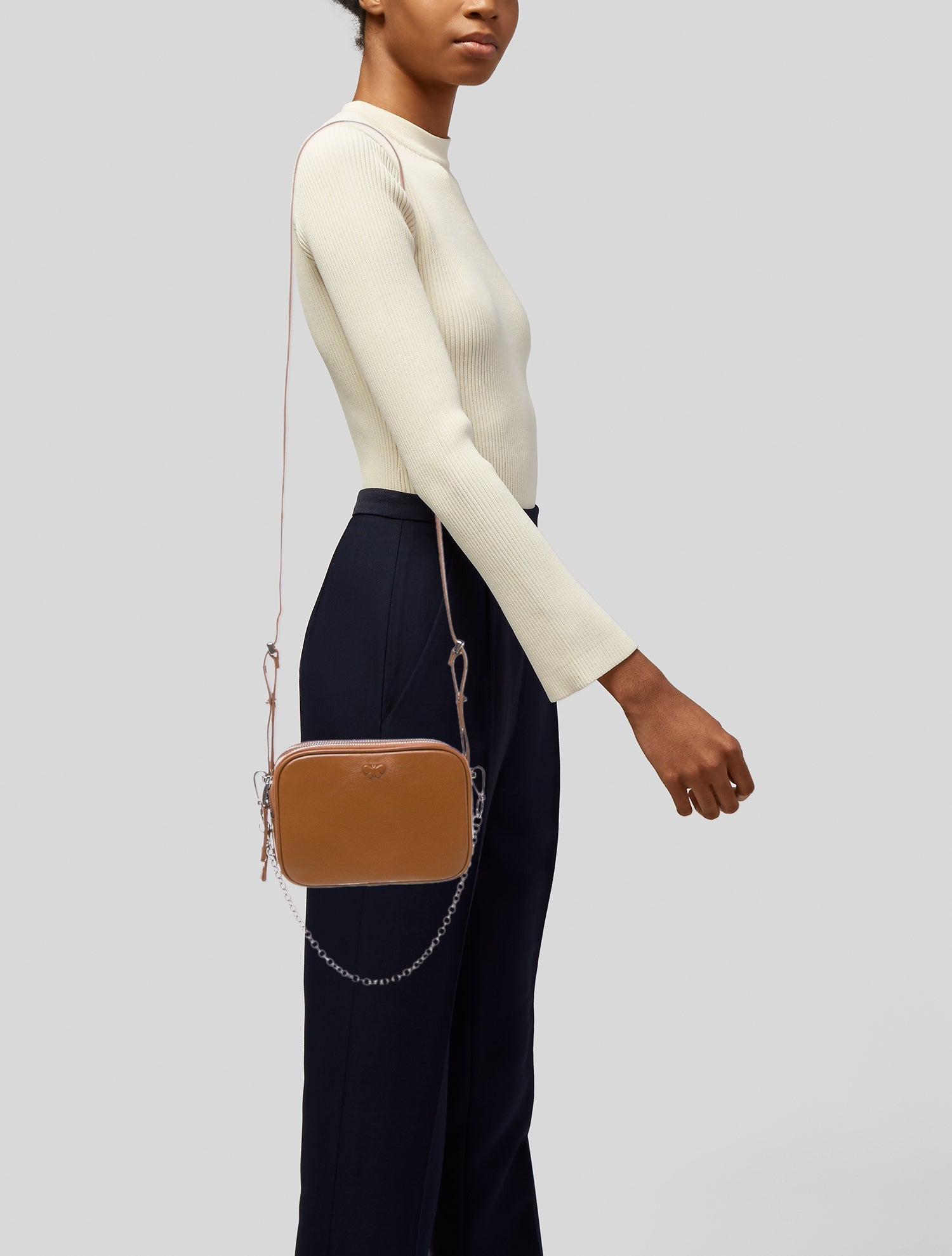 Weekend Max Mara Leather Crossbody Bag w/ Tags