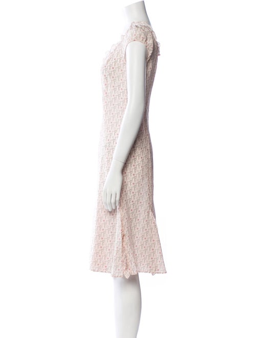 Weekend Max Mara Floral Print Midi Length Dress