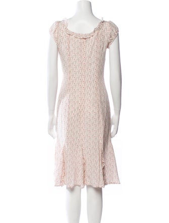 Weekend Max Mara Floral Print Midi Length Dress