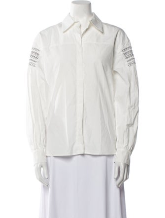 Weekend Max Mara Long Sleeve Button-Up Top