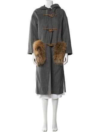 Weekend Max Mara Virgin Wool Faux Fur Coat