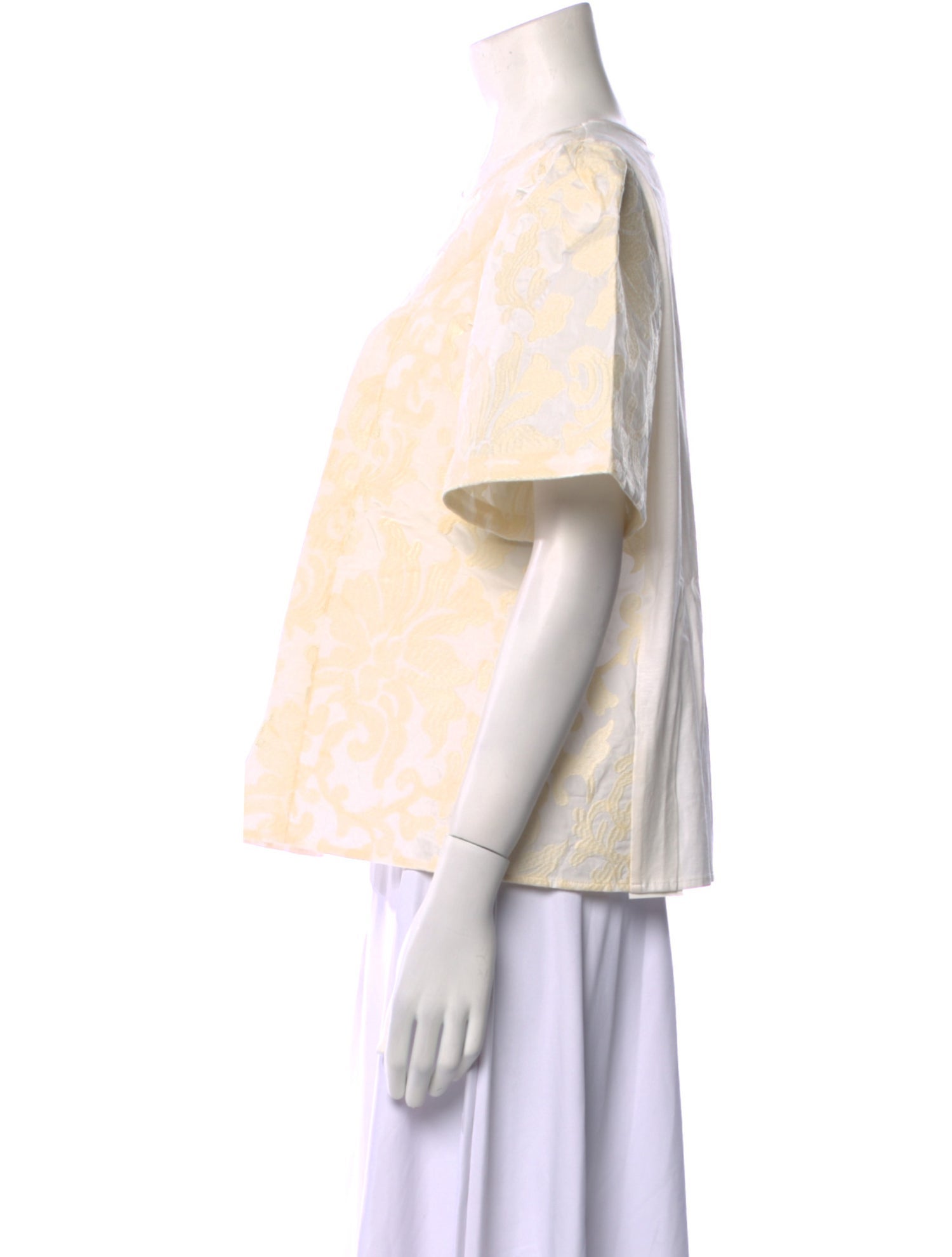 Weekend Max Mara Printed Bateau Neckline Blouse w/ Tags