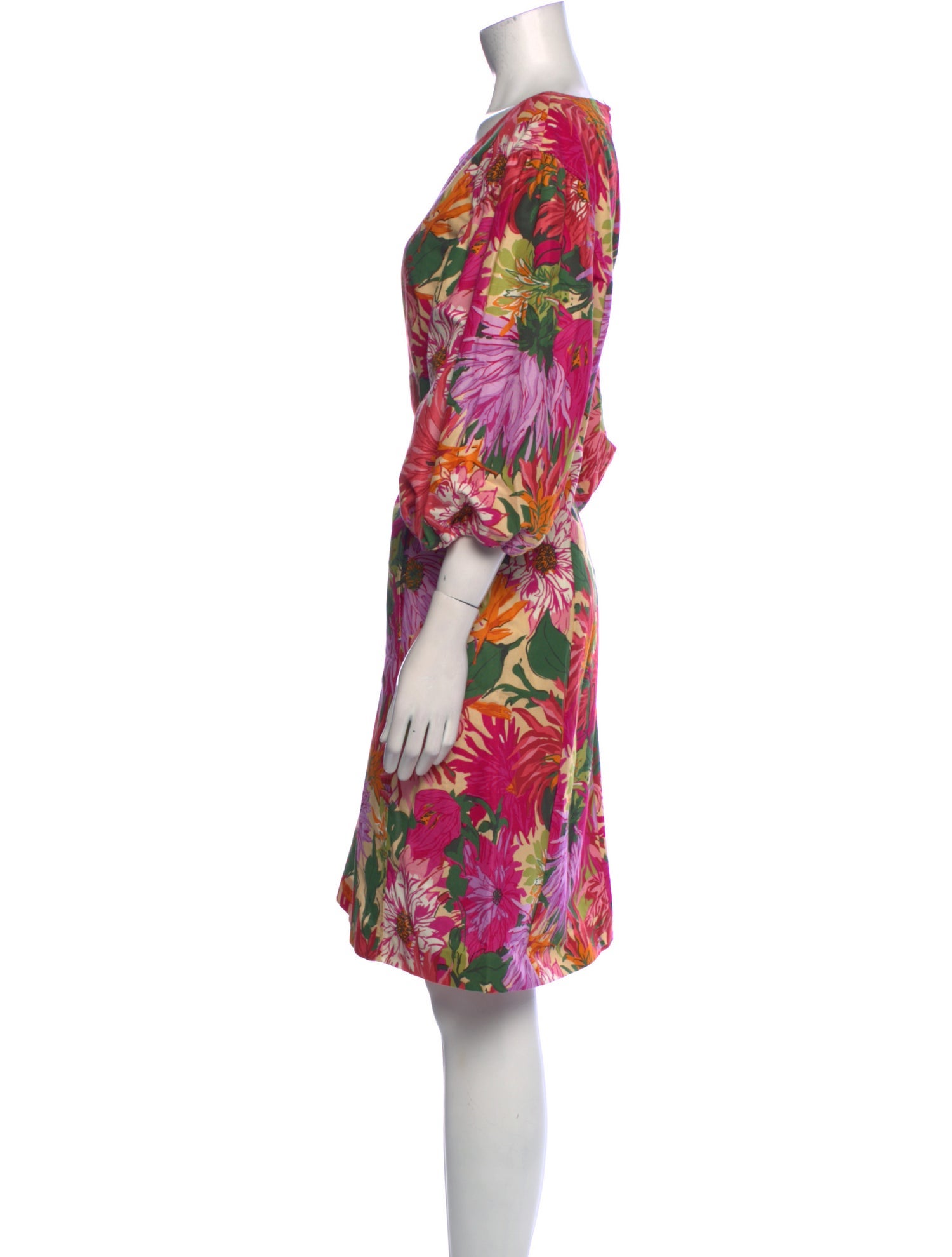 Weekend Max Mara Floral Print Knee-Length Dress