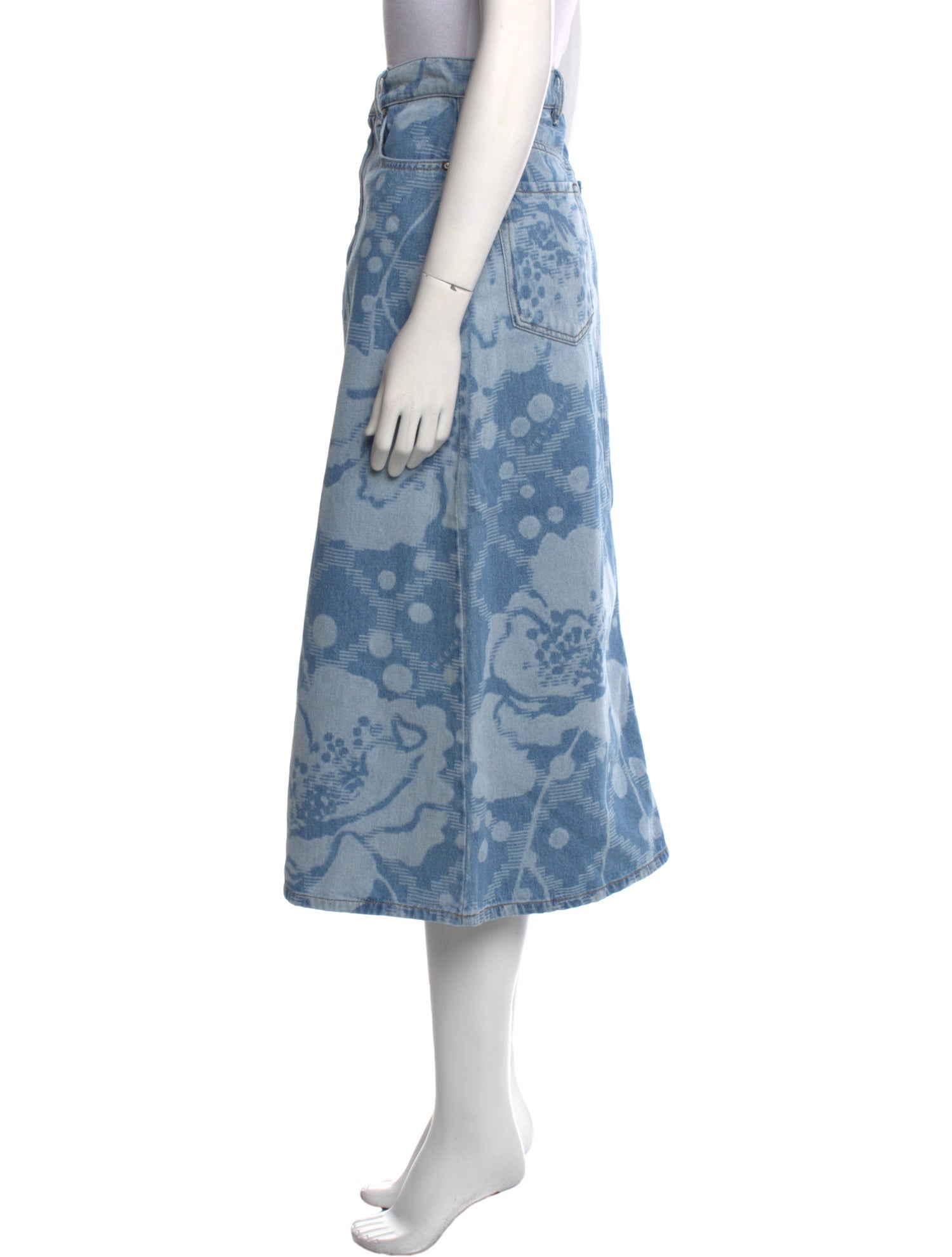 Weekend Max Mara Floral Print Midi Length Skirt w/ Tags